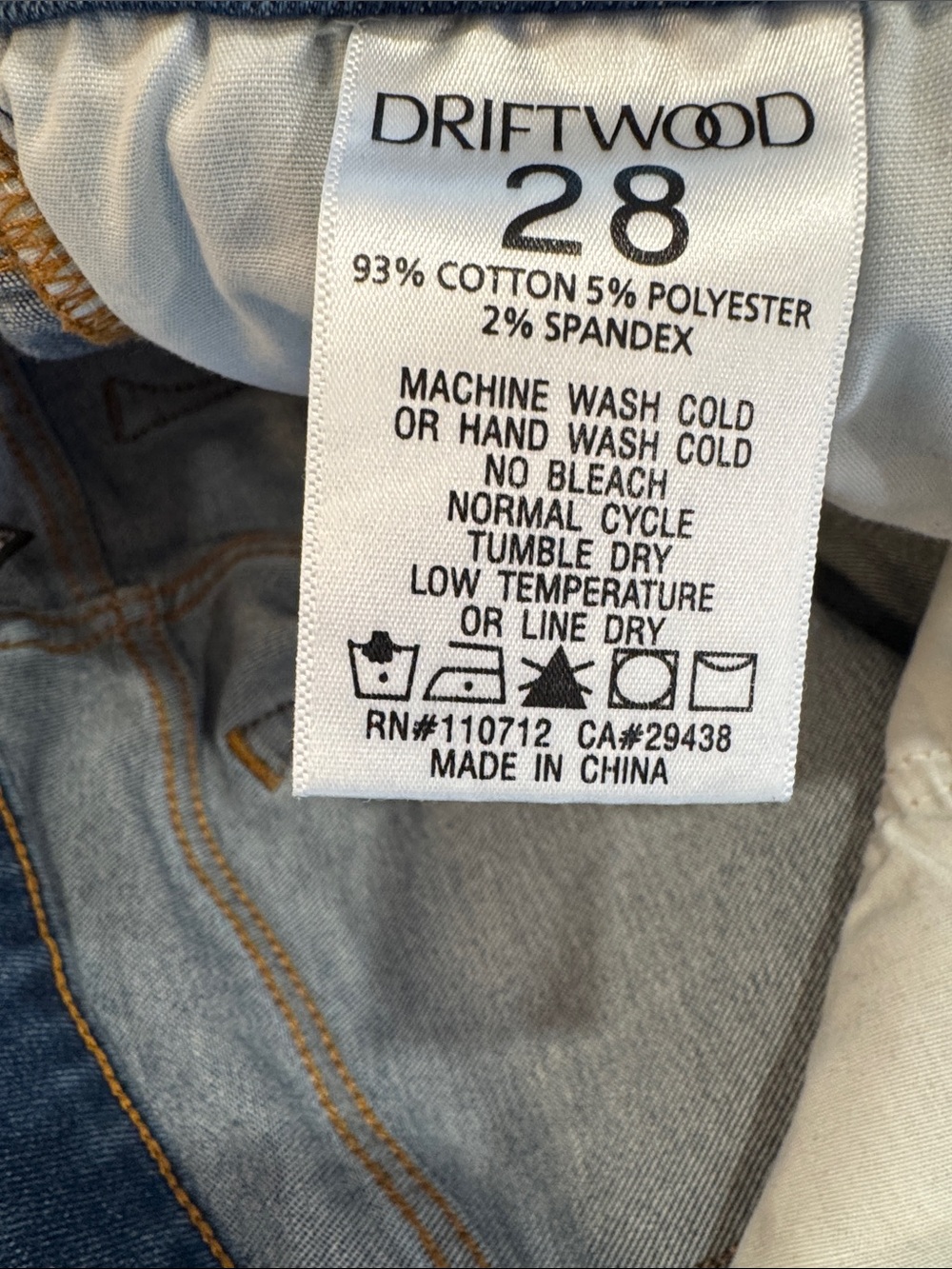 Driftwood Jackie skinny, stretchy floral embroidered frayed hem jeans Size 28 - Picture 6 of 14